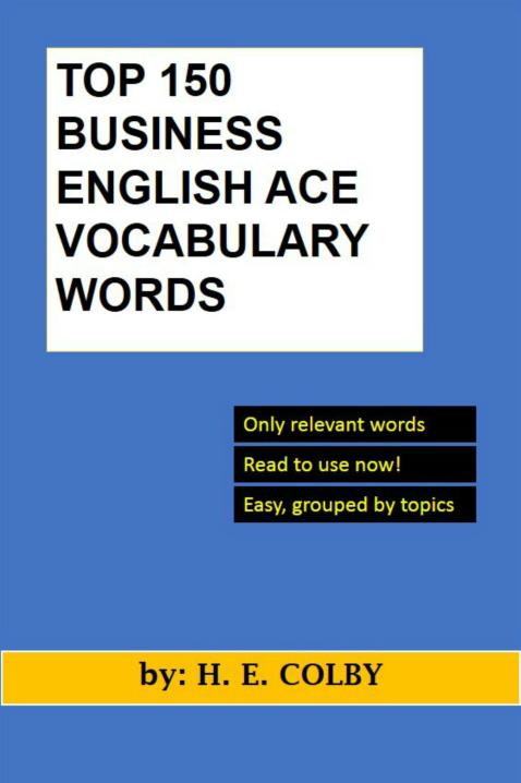 Business English Vocabulary, English vocabulary, Vocabulary words